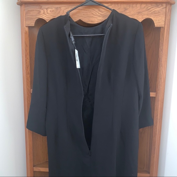 Liz Claiborne 8P black long sleeve dress - Picture 7 of 8